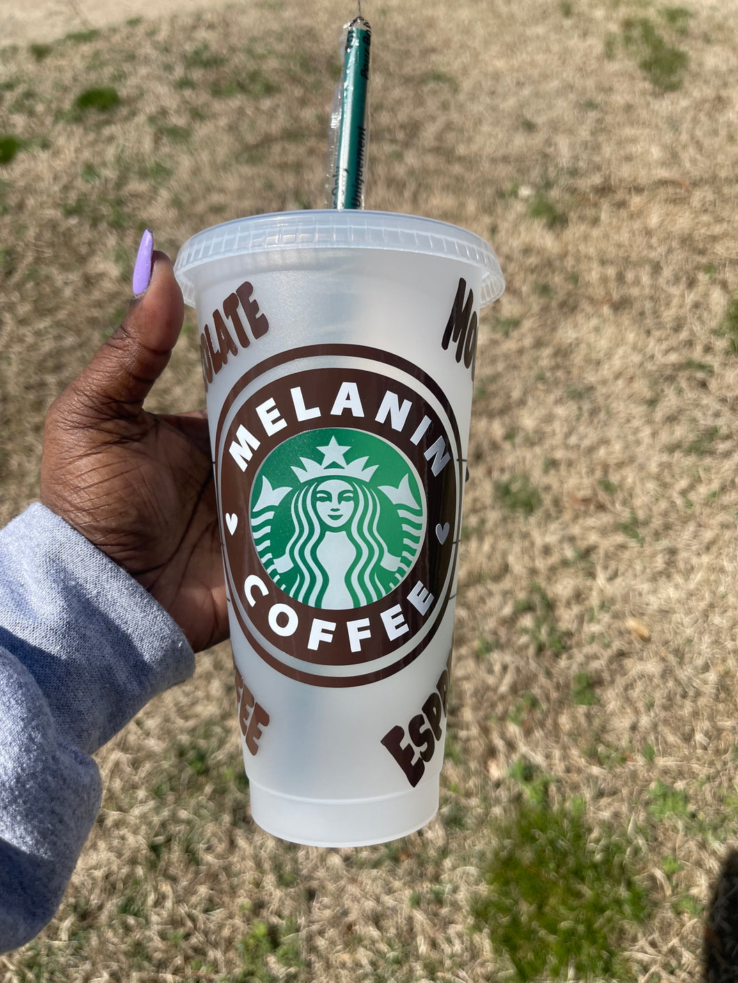 Melanin Coffee Starbucks Venti Cold Cup