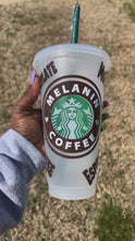 Load and play video in Gallery viewer, Melanin Coffee Starbucks Venti Cold Cup
