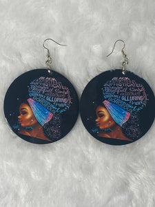 Afro Puff Inspiration Earrings