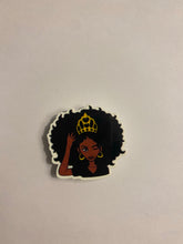 Load image into Gallery viewer, Black Queen Shoe Charm
