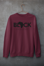 Load image into Gallery viewer, Black Excellence Sweatshirt (Maroon)

