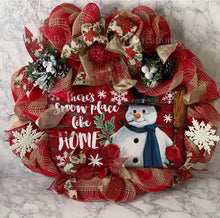 Load image into Gallery viewer, There’s Snow Place like Home Christmas Wreath
