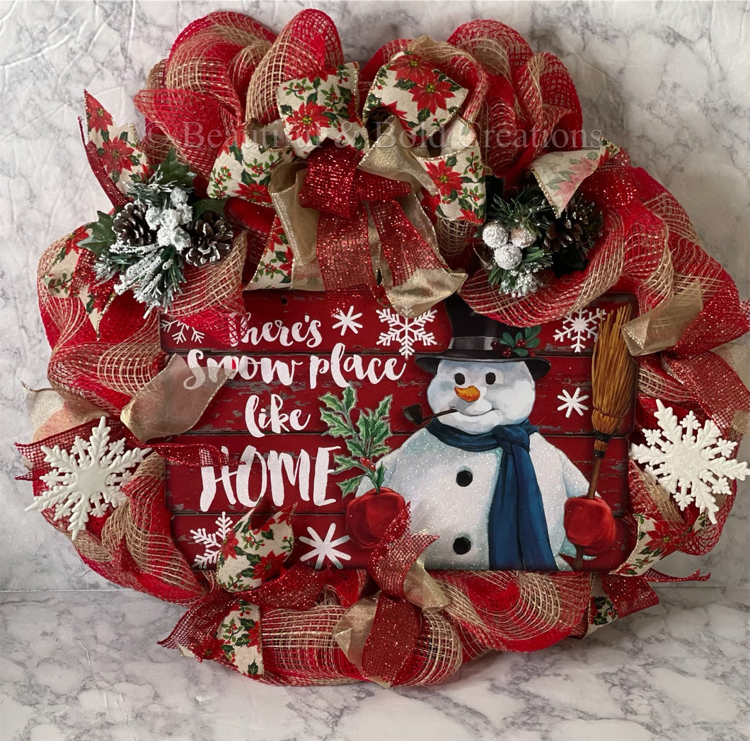 There’s Snow Place like Home Christmas Wreath