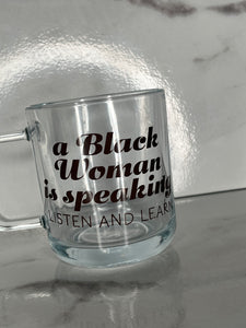 A Black Woman is speaking