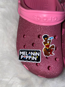 Melanin Poppin Shoe Charm