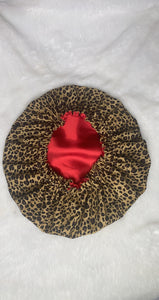 Leopard Print Bonnet