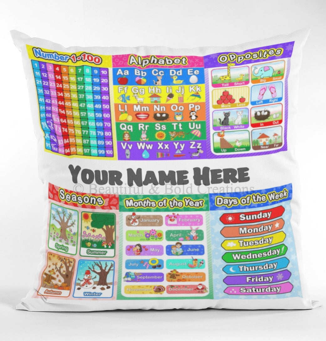 Preschool-1st Grade Learning Pillow