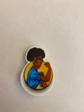 Load image into Gallery viewer, We Can Do it Black Woman Shoe Charm
